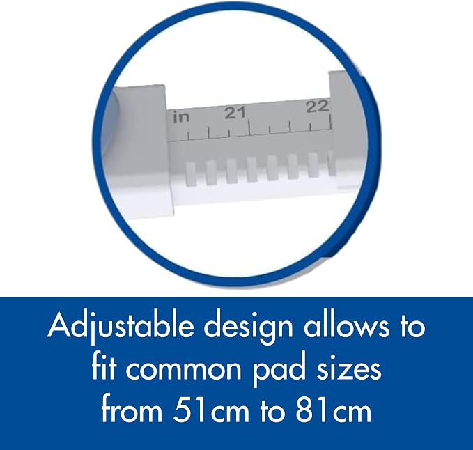 Patented SureGrip Pee Pad Holder - Fits All Common Pad Sizes, 100% of Urine Stays on Pad, Built-in Pad Grips Secure Pad to Holder, Holder Can Secure to Floor, No Sliding or Folding