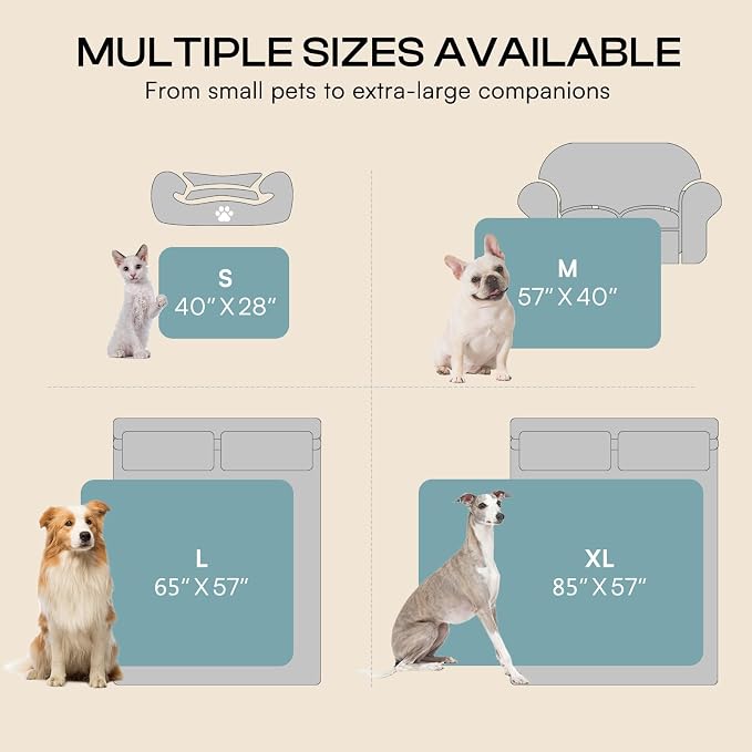 Luciphia Waterproof Pet Blanket for Medium Large Dogs Washable Fluffy Thick Jacquard Shag Fleece Warm Sherpa 3D Textured Flower Print for Cats Puppy Couch Protection (Blue,85x57 inches)
