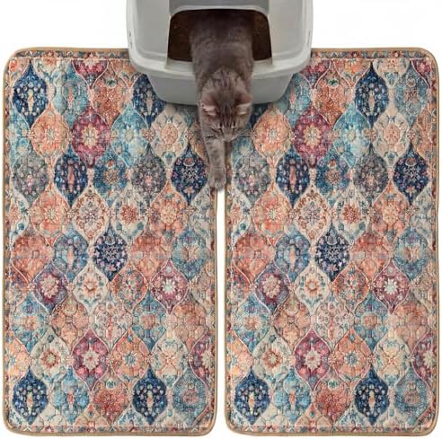 Hompet Reusable Pee Pads for Dogs, Non-Slip Washable Potty Pads for Floor 18x28 Inch Cream 2Pack