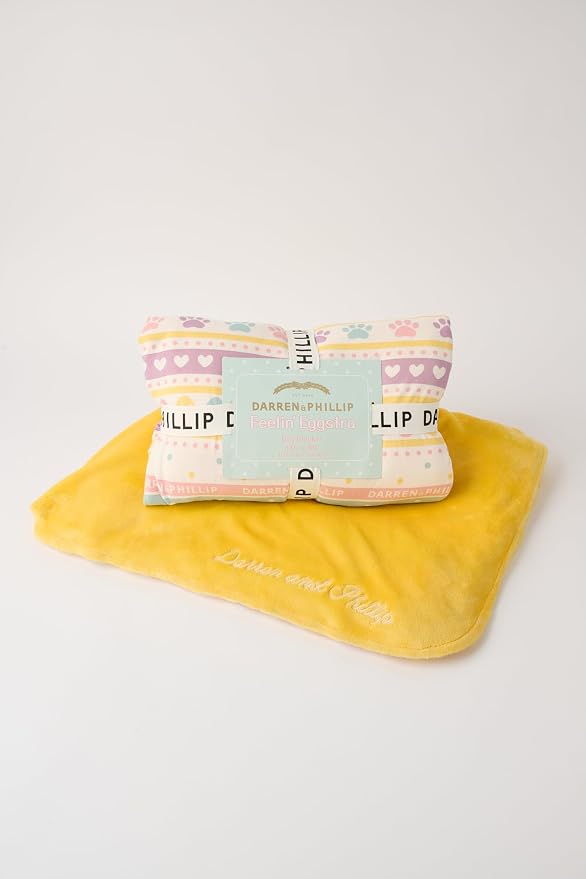 Darren & Phillip Feelin' Eggstra Blanket - Ultra-Soft Blankets Made with Plush Fleece - Perfect as a Dog Bed Blanket or for Cuddling with Your Pup - Ultra-Snuggly Blankets for Dogs & Humans