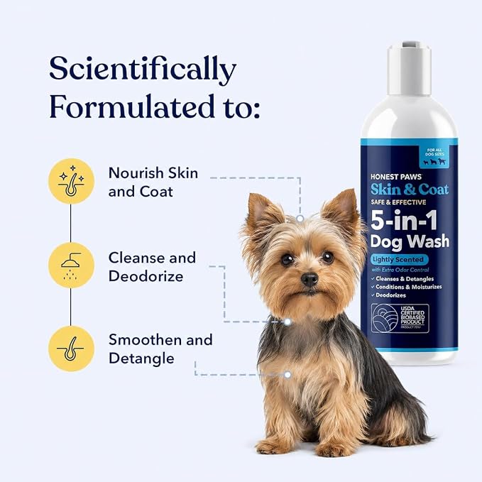 Dog Shampoo and Conditioner, Odor Control, Itchy Skin, Sensitive Skin | Itchy Skin Relief, Oatmeal Shampoo for Dogs, Anti-Itch for Allergies and Itching, Moisturizing Dry Skin, Natural