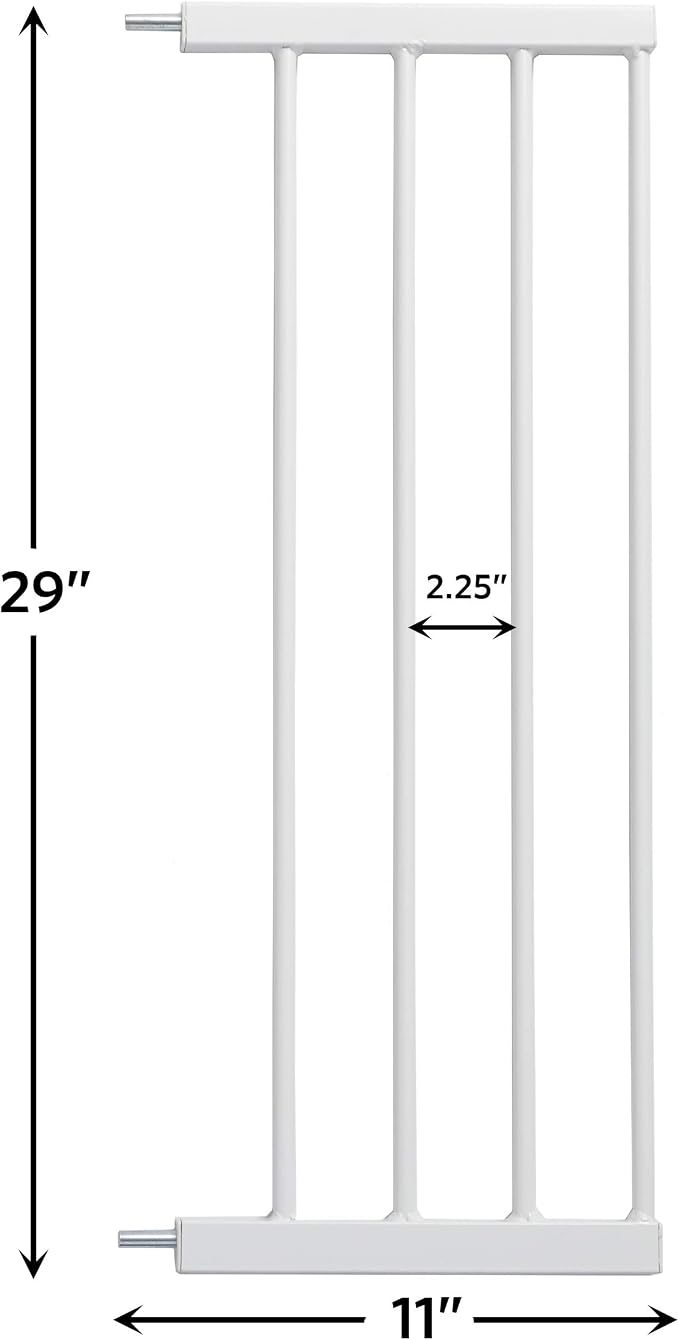 MidWest Homes for Pets 11" Wide Extension for 29" High Night Safety Glow Frame, White