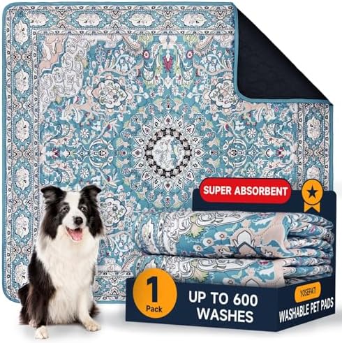 Washable Pee Pads for Dogs, Puppy Pads with Pheromones, 2026 Upgraded PuppyPad 72"x72" Waterproof Non-Slip Reusable Puppy Pad with Fast Absorbent,Leakproof Whelping Pads for Pet Housebreaking