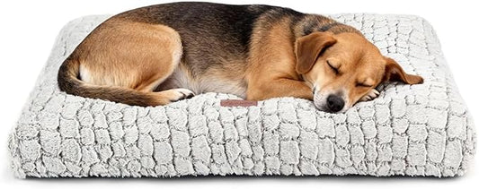 Dog Bed Crate Pad - Soft Fluffy Pet Cushion Mat Anti-Slip Comfy Kennel Pad for Crates