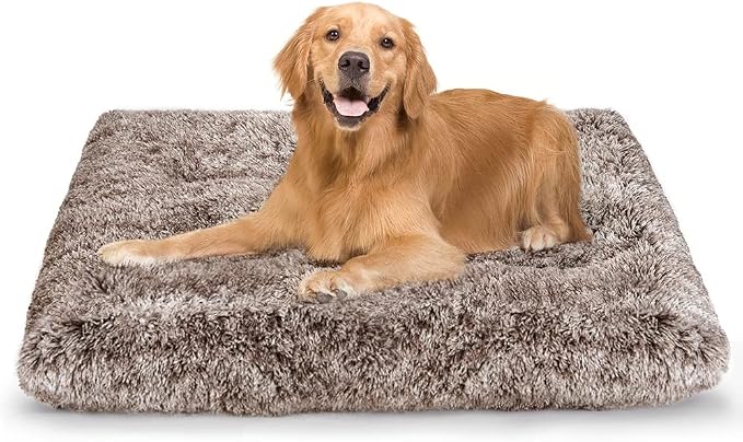 Dog Crate Pad for Large Dogs, 36 inch, Deluxe Plush Anti-Slip Pet Bed, Fully Kennel Pad