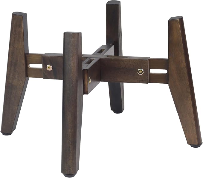 Dog Bowl Stand for Water/Food - Adjust with Lock - Dog Water Fountain Holder, Elevates Pet Food and Water Feeder Bowls (Bowl not Included) (1 Pack - (Height 10.4" Width 8-11.5")