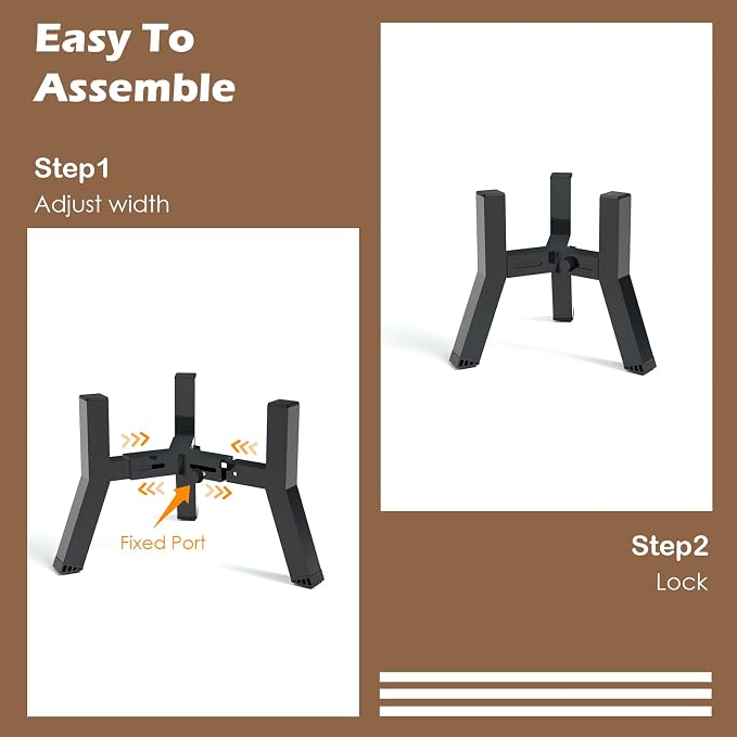 Elevated Dog Bowl Stand for Small Dogs, Adjustable Width 5.9-8.7", Raised Dog Food Water Bowls Holder, Bowl Not Included