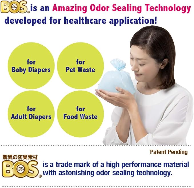 BOS Amazing Odor Sealing Dog Poop Bags - Durable and Unscented [Size: XS, Color: Light Blue] (200 Count, Pack of 1) (200Bags)