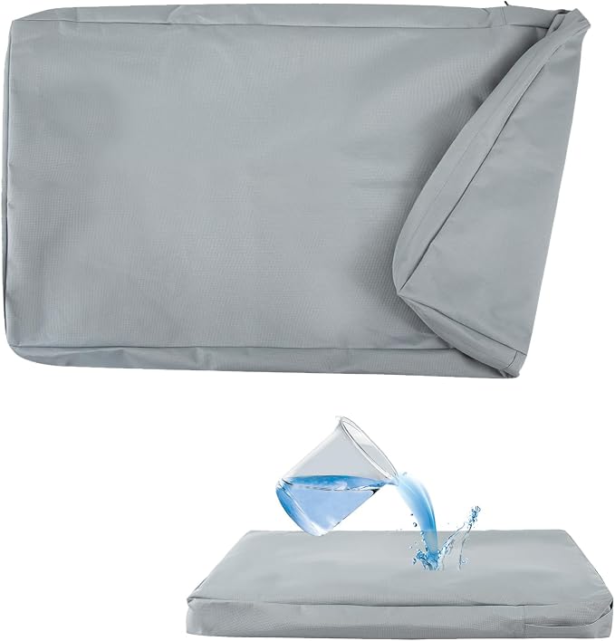 Waterproof Dog Bed Cover Replacement for 30 Inch Wire Crates, Heavy Duty Oxford Fabric Pet Bed Sleeve with Zipper, Washable & Durable Mattress Protector for Puppy, 29" L x 18" W x 3.5" H (Cover Only)