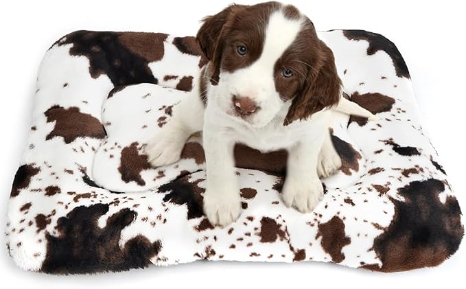 Dog Bed Crate Pad Pet Cushion Crate Mat Puppy Bed for Small Dogs Soft Fluffy Kennel Pad for Dog Crate, Anti-Slip
