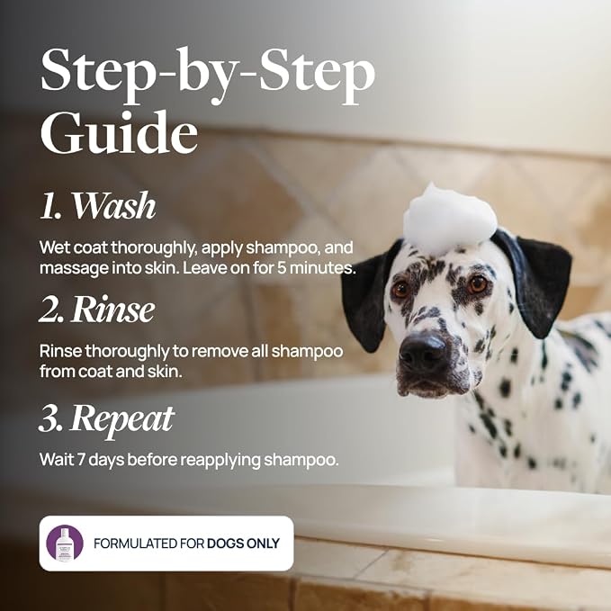 Veterinary Formula Clinical Care Antiparasitic Shampoo, 16 oz, 2-Pack | Antiparasitic and antiseborrheic shampoo for dry, irritated skin and occasional itchy spots