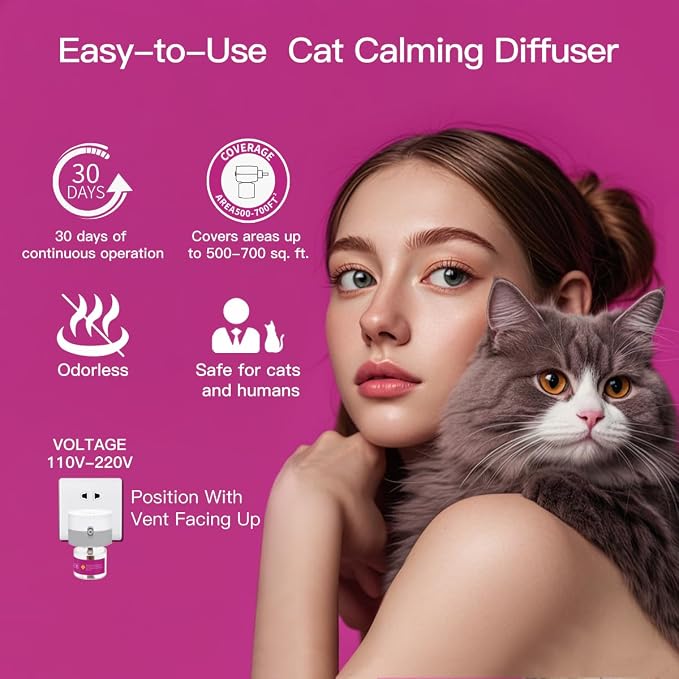 Cat Pheromones Calming Diffuser Premium for Cat Calming Diffuser | Cat Pheromones Calming Diffuser Premium Pheromone Diffuser Cat Pheromones Diffuser - Cat Calming Pheromone Diffuser