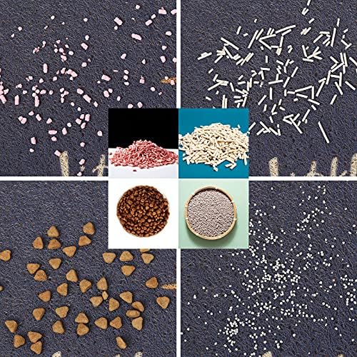 Cat Litter Mat Trap, Pet Food Catching Placemat, Super Cute Easy to Clean 24"×16" Large Durable for Cats and Dogs - Everyday is Catyrday