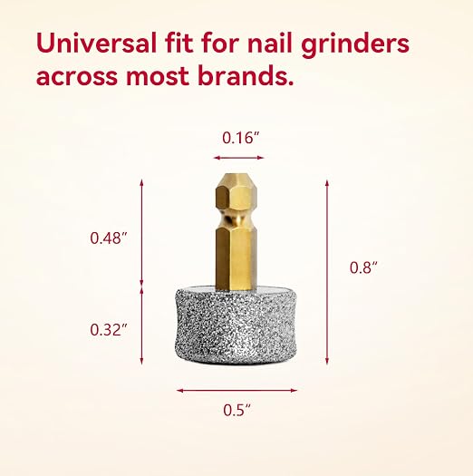 Pet Dog Nail Grinder Replacement Heads Grit #80 Medium Coarse | Compatible with Casfuy Model N10, N20, N30, N50, N60, N65 (Not for Model N70 / N75 / N90), Heusom
