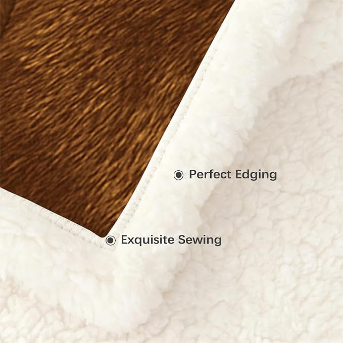 BlessLiving Basenji Throw Soft Blanket Sherpa Fleece Lined Blanket Pet and Dog Lovers Home Throw Blankets (Twin, 60 x 80 Inches)