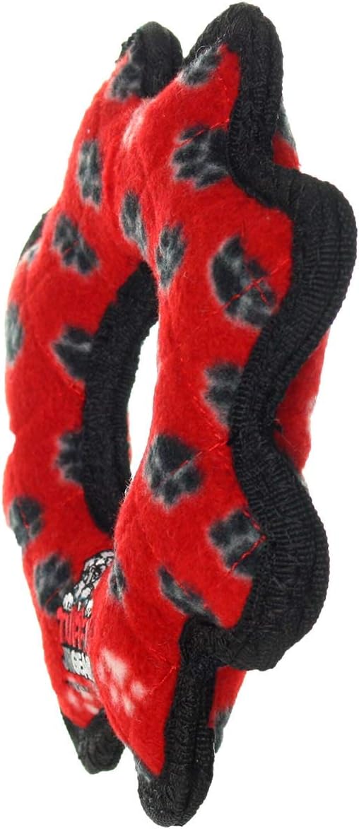 TUFFY® : 2 Pack Gear Ring Dog Toy: Ultra Durable Plush Toy with Multiple Layers & Reinforced Seams, Washable and Floats, Original Construction