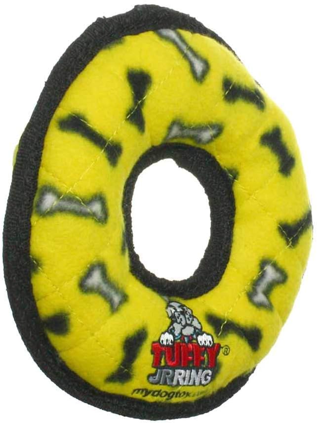 TUFFY® : 2 Pack Ring Dog Toy: Ultra Durable Plush Toy with Multiple Layers & Reinforced Seams, Washable and Floats, Original Construction