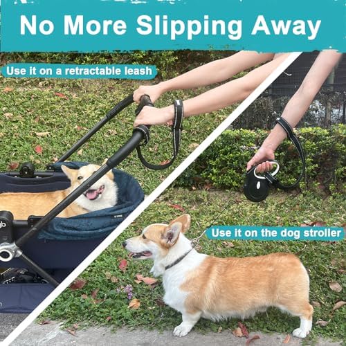 PetBonus Dog Leash Wrist Strap with Lockable Clip for Dog Retractable Leash