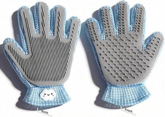 MEUOMIW Pet Hair Remover Glove, Efficient Dog & Cat Grooming Glove, Deshedding Brush for Shedding Control, Perfect for Bathing, Massage and Short/Long Fur (1-Pack, Right-Hand)