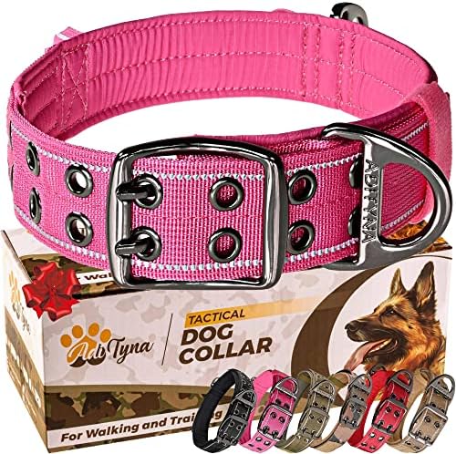 ADITYNA Heavy Duty Dog Collar for Extra-Large Dogs with Traffic Handle