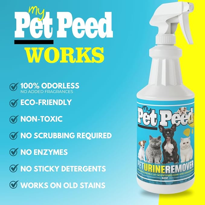 My Pet Peed - Pet Stain & Odor Remover (32oz Spray Bottle)