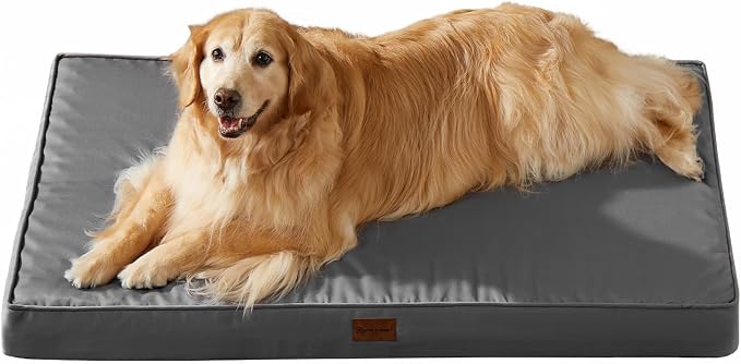 BFPETHOME Outdoor Waterproof Dog Bed for Large Dogs, Washable Cover, 42" | Outdoor & Indoor Use, Waterproof, For Medium, Large, Extra Large Dogs, Orthopedic, Egg Crate Foam, Up to 90 lbs