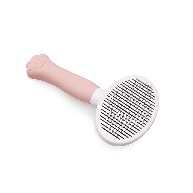 Cat Brush for Shedding for Indoor Cats & Dog Brush for Shedding - Perfect for Long & Short Haired Pets,Pet Brush for Dogs and Cats - Deshedding & Grooming Tool (Pink)