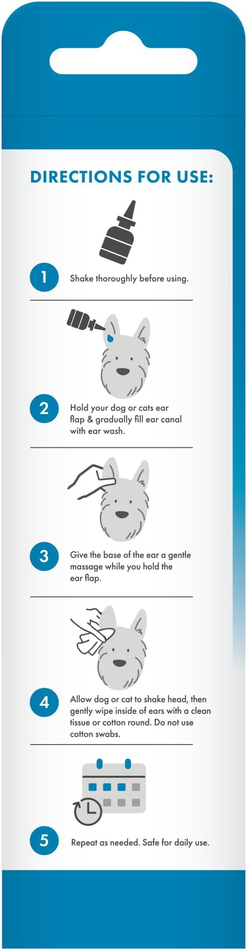 TropiClean HomeVet Enzymatic Dog Ear Cleaner, Vet Recommended, 2oz
