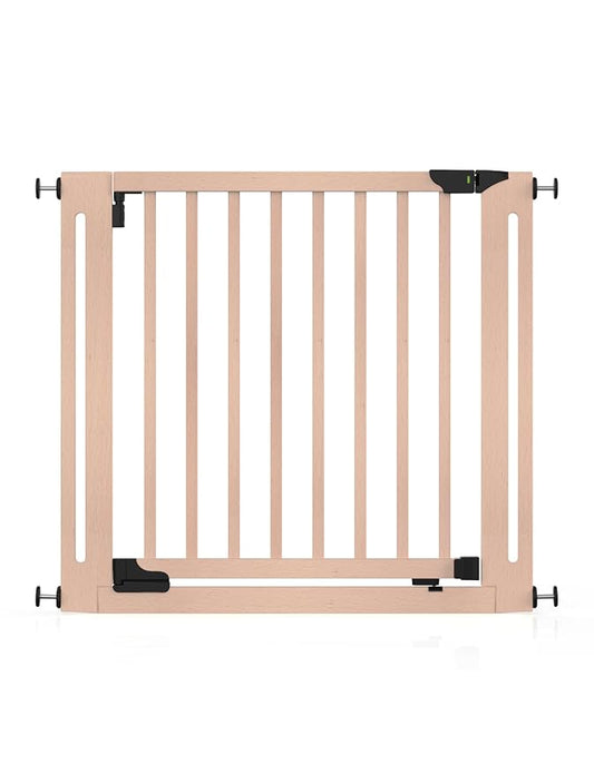 Baby Delight SizeWise™ Wood Pressure Mounted Safety Gate 34.25"-38.18" | Extra-Wide Passage | Auto-Close Two-Way Opening | Easy Installation | PEFC Certified Beech Wood (28.7" Passage)