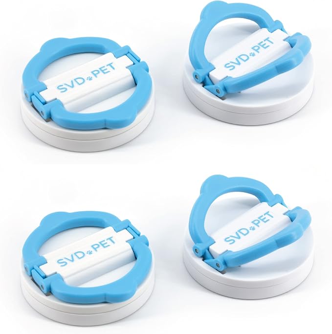 SVD.PET (4-Pack Pee Pad Magnetic Holder, Dog Potty Training Magnetic Holder, Strong Magnets with Easy-Lifted Handles, Perfect for Leg-Lifting Marking Dogs, Compatible with Any Size of Puppy Pee Pads