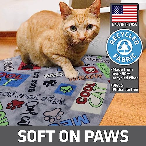 Drymate Cat Litter Box Mat, Litter Trapping Mat, Multicolor, 20x28