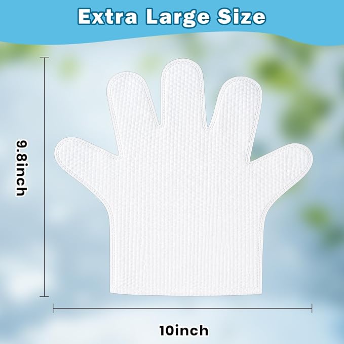 36Pcs Hypoallergenic Pet Glove Wipes for Dogs & Cats | Deodorize & Hydrate Fur Grooming Gloves for Paws, Face, Ears & Butt, Daily Care Between Baths & Travel