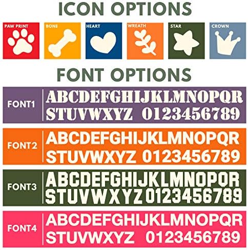 Embroidered Dog Collars Personalized, Custom Collar w Text and Phone Number | 3 Adjustable Sizes - 8 Colors | - Safe&Secure Pet Collars with ID, Pet Name for Boy, Girl Dogs, Puppy