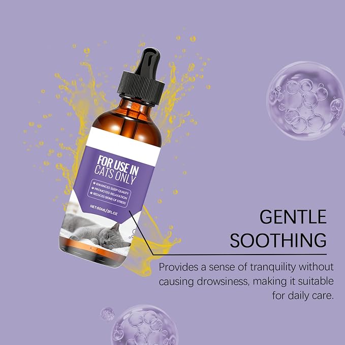 Cat Melatonin for Anxiety Relief & Calming – Helps Promote Restful Sleep, Relaxation for Grooming, Travel & Vet Visits – Melatonin for Cats, Cat Sleep Aid for Feline Stressful Emotions