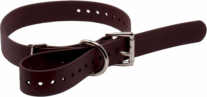 Educator 1-Inch Dog Training Collar Strap – ONLY Fits FE-580, ET-800 & UL-1200 Receivers – NOT Compatible with Mini Educator (ET-300/ET-400) – Durable Biothane Collar, Brown