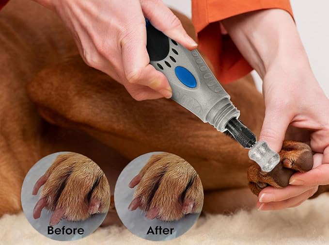 for Dremel - Dog Nail Grinder Attachment - Pet Nail Trimmer Bits Won't Pull Hair or Get Hot for Large Medium Small Dogs Pack of 4