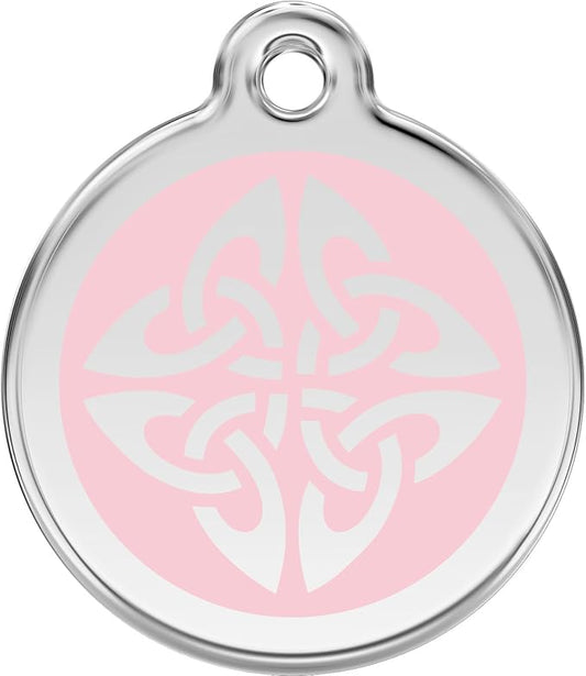 Red Dingo Personalized Tribal Arrows Pet ID Dog Tag (Small Pink)