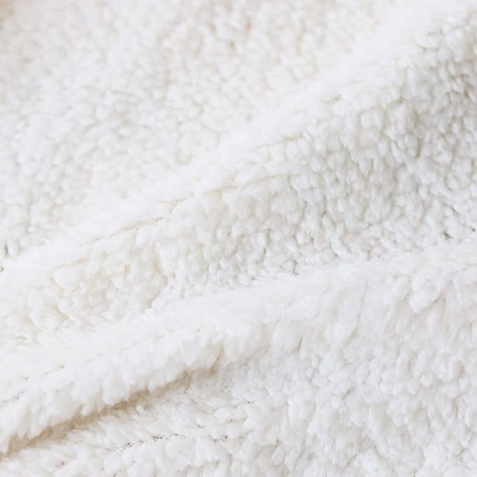 BlessLiving Fuzzy Dog Blanket for Kids Adults Cute Puppy Fleece Blanket Reversible Animal Pattern Sherpa Throw (Pit Bull,King, 108x 90 Inches)