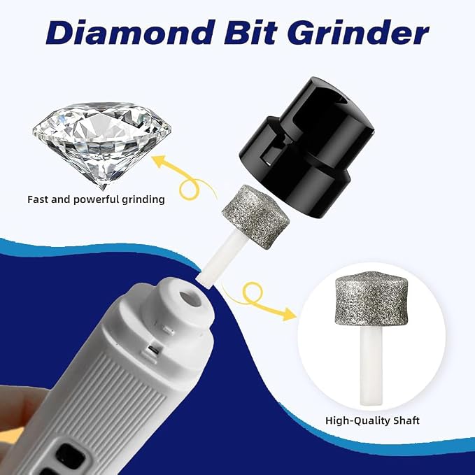 Dog Nail Grinder, Electric Pet Nail Grinder with 2 Speed Digital USB Rechargeable Dog Nail Trimmer Nail Claw Clippers with LED Lighting Quiet Paws Grooming for Large Medium Small Dogs Pet
