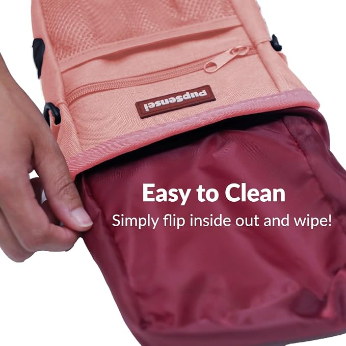 Dog Treat Pouch for Training – Magnetic Dog Treat Bag with Belt Clip & Poop Bag Dispenser – Hands Free Carry Pouch with Auto-Close Access & Shoulder Strap – Durable Pet Gear –Light Pink