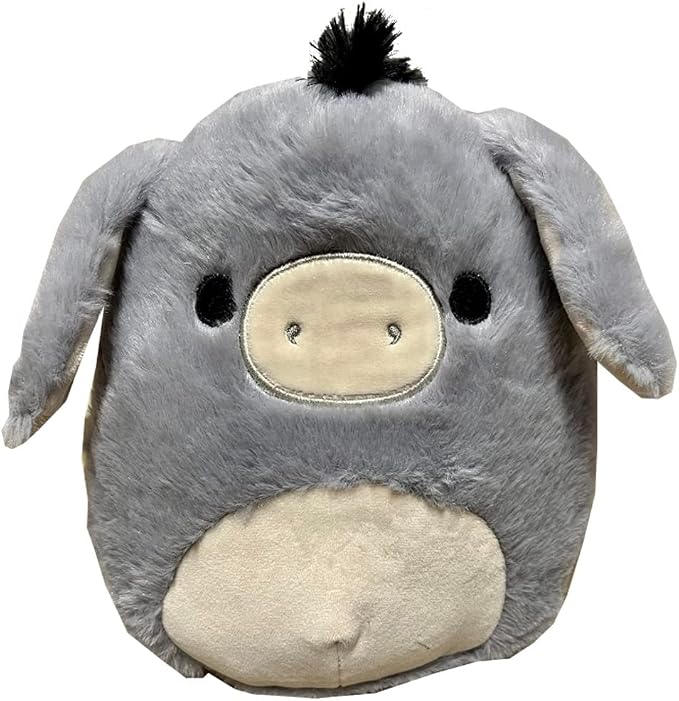 Squishmallow Official Kellytoy Collectible Plush Farm Squad Squishy Soft Animals (Jason Fuzzy Donkey, 8 Inch)