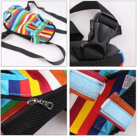 Goclothod Adjustable Pet Carrier Backpack Dog Frontpack Legs Out Travel Bag