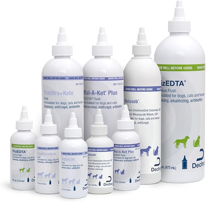 Mal-A-Ket® Plus TrizEDTA Flush for Dogs and Cats, 12 Fl Oz | Antibiofilm; Packaging May Vary
