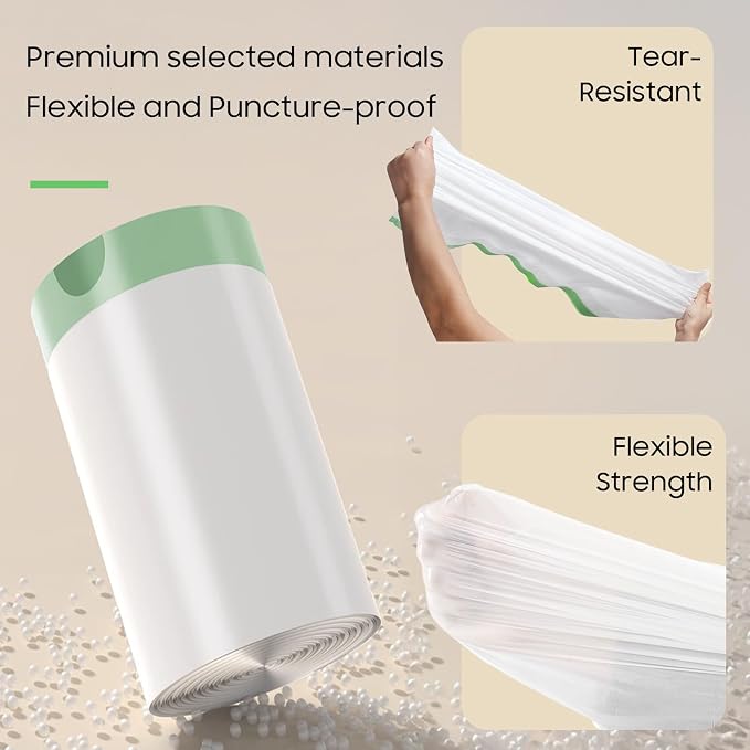 150 Tear-free Count Cat litter bags Liners Only Compatible with MW-SC01 MW-SC02 Meow Self-cleaning Cat Litter Box,Leak-proof 18" x 12.6"