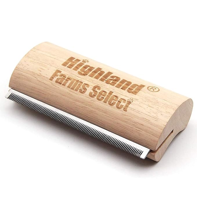 Deshedding Grooming Tool for Dogs, Cats & Horses, Ergonomic Design Wood Groom Brush, Professional Pet Groomer, Painlessly Remove for Short & Long Hair, Fur & Dirt - 5 Inches | Deshedding Grooming Tool for Dogs,Cats & Horses,Professional Pet Groomer,Pai...