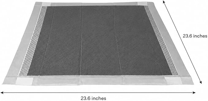 8 Layer Pet Training Pads | Ultra-Absorbent with Activated Carbon / Charcoal Technology | Pee Pads | Max Absorbency for Any Pets | Leak Prevention | Fragrance-Free | Unscented | Attractant | 40 Count