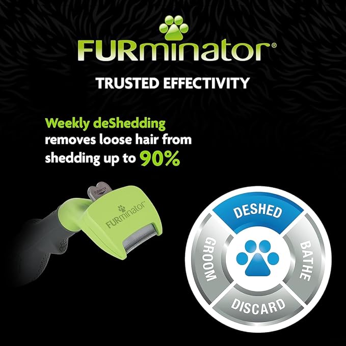 FURminator Undercoat deShedding Tool for Small Short Hair Dogs 4.5-9 kg