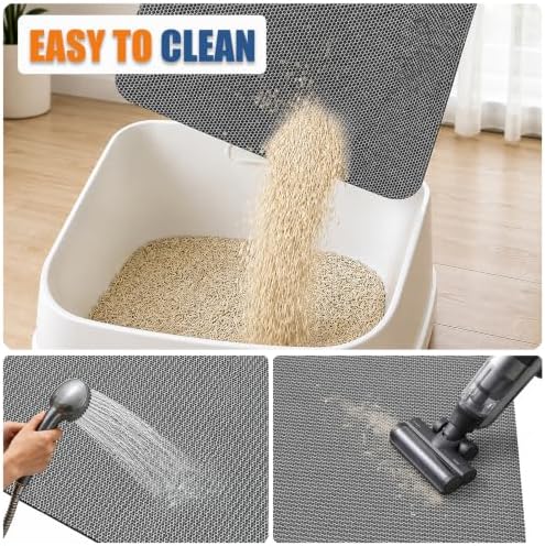 Cat Litter Mat, 17 x 23 in – Non-Slip, Cut-to-Fit