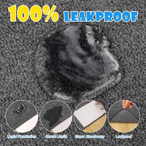 FUWERY 2 Packs 72"x72" Extra Large Washable Pee Pads for Dogs