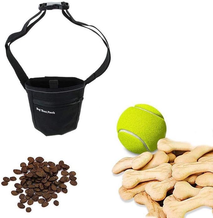 N-Brand Dog Treats Training Pouch with Clip Waist Belt Magnetic Closure Puppy Doggie Snack Reward Bags Bait Pouches Dog Treat Carrier Holder